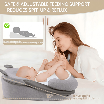 RefluxGuard - Anti-Overflow Baby Feeding Pillow - Reflux Wedge & Nursing Support